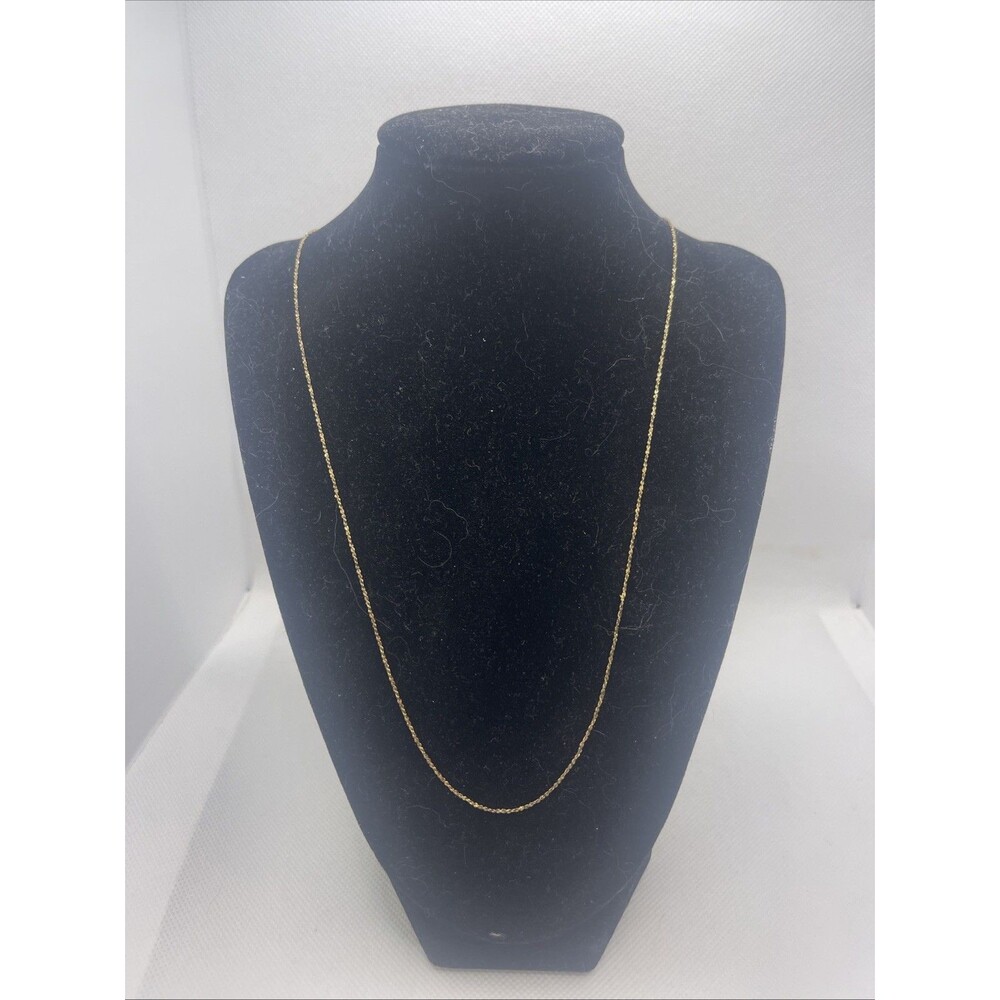 Sterling Silver Gold Plated 23.5" Chain Necklace